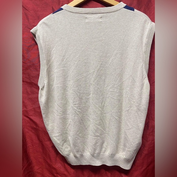 Pro Tour Sz.XL mens V neck sweater vest ARYGAL light grey with blue - Picture 4 of 6